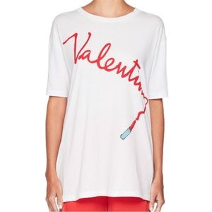 Valentino 2017 Zandra Rhodes Lipstick Oversized Tee
